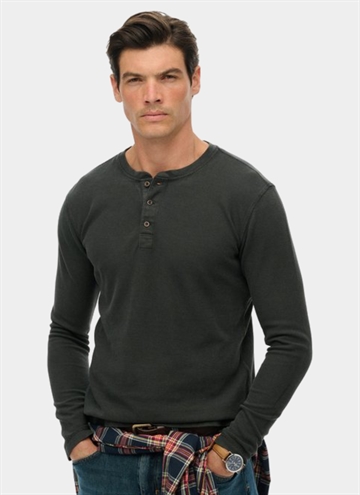 Superdry Waffle Henley T-Shirt L/S
